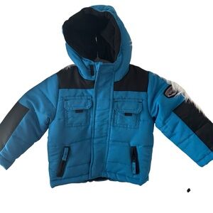 Rothschild Two Tone Blue Jacket with Hat New Size 12 Month